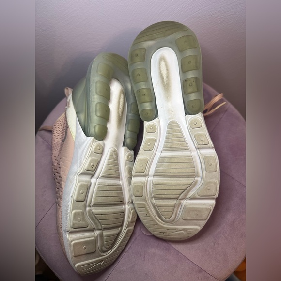 Nike Air Max 270 Pink Oxford Metallic Silver Sneakers Size 7 - Picture 5 of 5